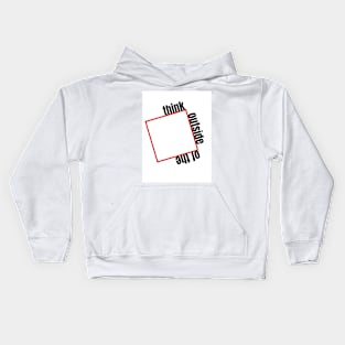 think outside of the box Kids Hoodie